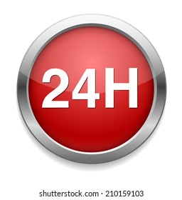 24 hours a day icon