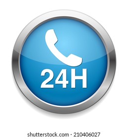 24 hours a day icon