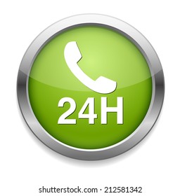 24 hours a day icon