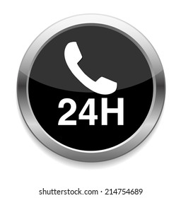 24 hours a day icon