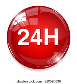 24 hours a day icon