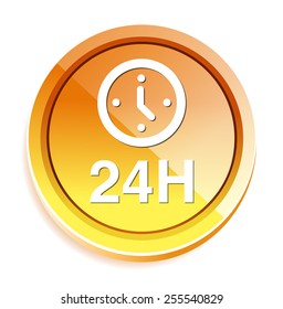 24 hours a day icon  