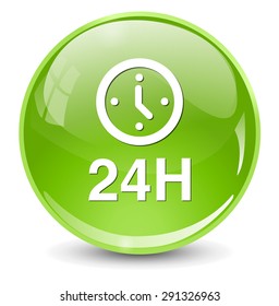24 hours a day icon  