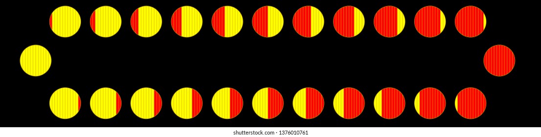 24 hours day and night cycle diagram vector