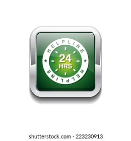 24 Hours Helpline Support Green Vector Stock Vector (Royalty Free ...