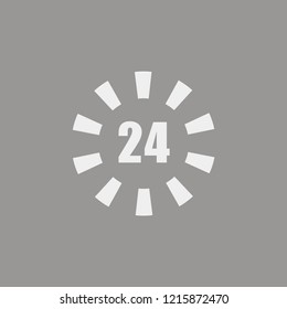 24 hours icon