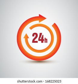 24 hours icon