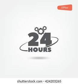 24 hours Icon