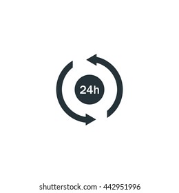 24 hours icon 
