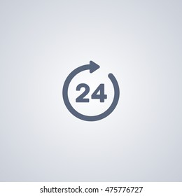 24 hours icon