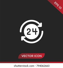 24 hours icon
