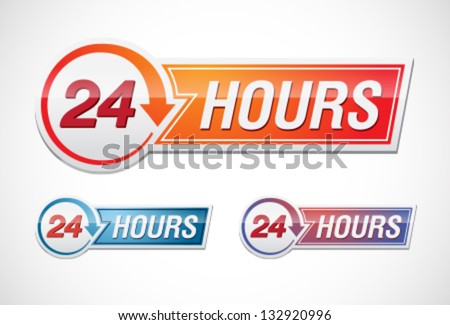 24 hours icon