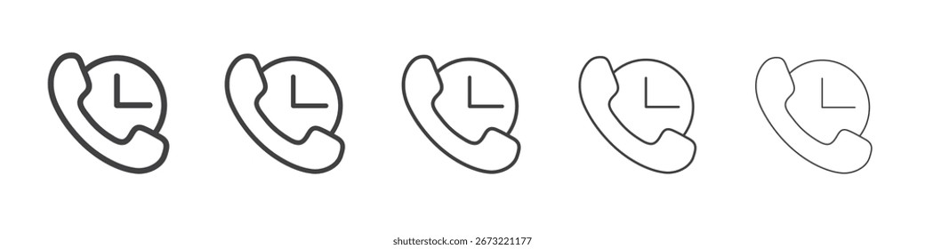24 hours icon Line graphics illustration symbol