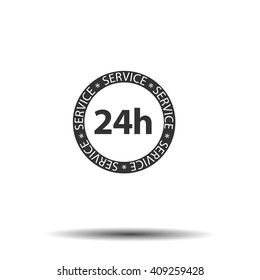 24 hours Icon Service and support around the clock