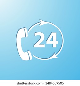 24 Hours Icon. Service vector, web element design