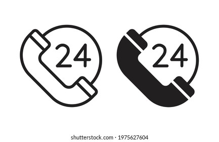 24 hours icon, 24 hours symbol for your web site