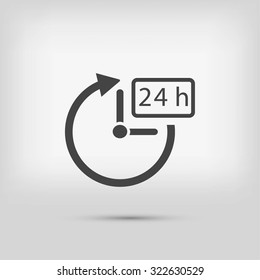 24 Hours Icon Vector