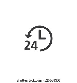 24 Hours Icon, Vector