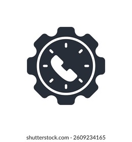 24 hours icon. vector.Editable stroke.linear style sign for use web design,logo.Symbol illustration.