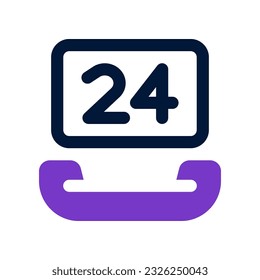 24 hours icon for your website, mobile, presentation, and logo design.