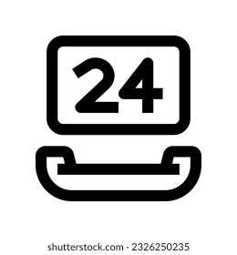24 hours icon for your website, mobile, presentation, and logo design.