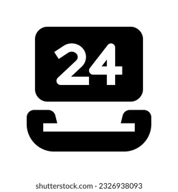 24 hours icon for your website, mobile, presentation, and logo design.