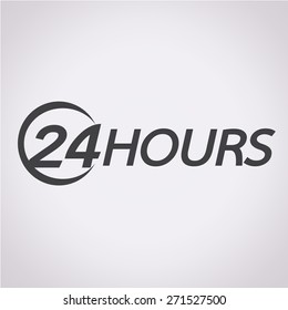 24 hours logo icon
