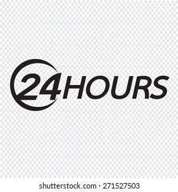 24 hours logo icon