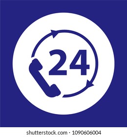 24 hours online CallCenter icon