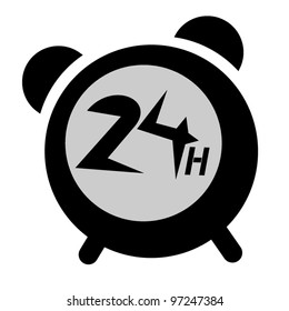 24 hours open icon