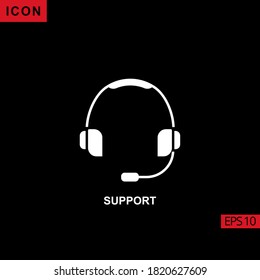 24 Hours open shop vector icon on black background. Illustration flat icon for graphic, print media interfaces and web design.