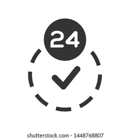 24 hours service, availability icon