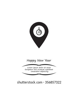 24 hours service icon map pin