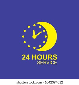 24 hours service symbol