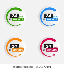 24 hours service vector set