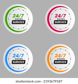 24 hours service vector set