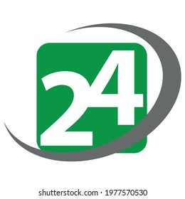 24 hours sign, around the clock, icon, button 