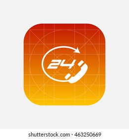 24 hours support icon