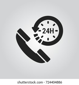 24 hours support icon