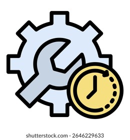 Elemento de icono de Asistencia de 24 horas para el diseño