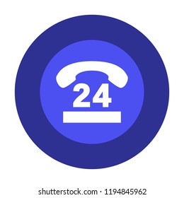 24 hours vector icon