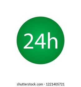 24 hours vector icon