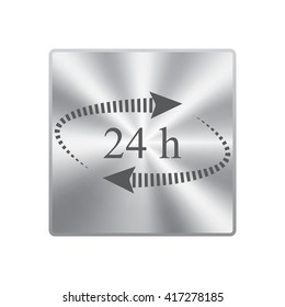 24 hours - vector icon