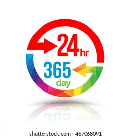 24 7 365 Icon Hd Stock Images Shutterstock