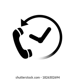 24 Hr service vector business symbol service 