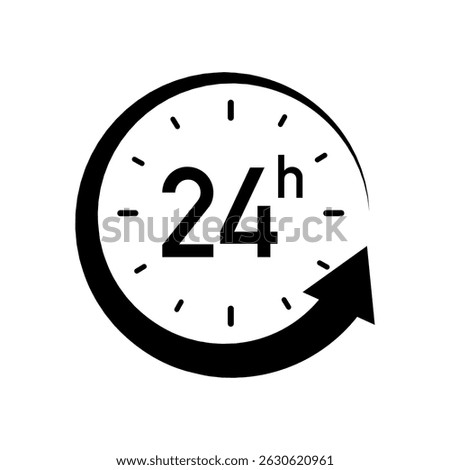 24 icon vector on black colour