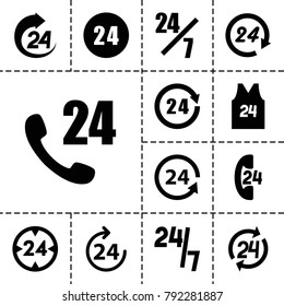 24 icons. set of 13 editable filled 24 icons such as