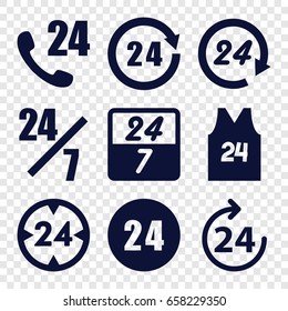 24 icons set. set of 9 24 filled icons such as