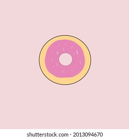 24. Juli 2021 Donut-Vektorgrafik einfach