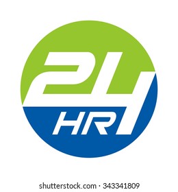 24 logo vector.